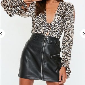 🚫SOLD🚫Missguided faux leather mini skirt 6